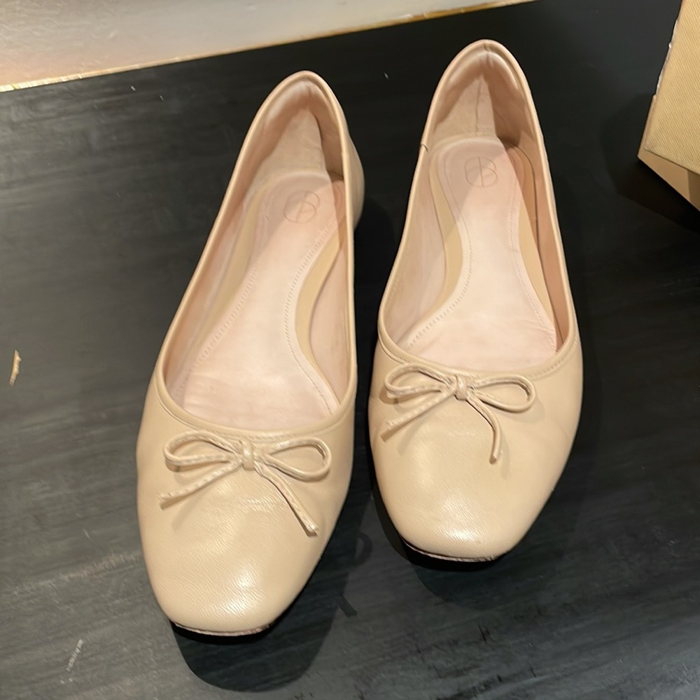 Porte and Paire Nude Ballet Flats size IT40.5